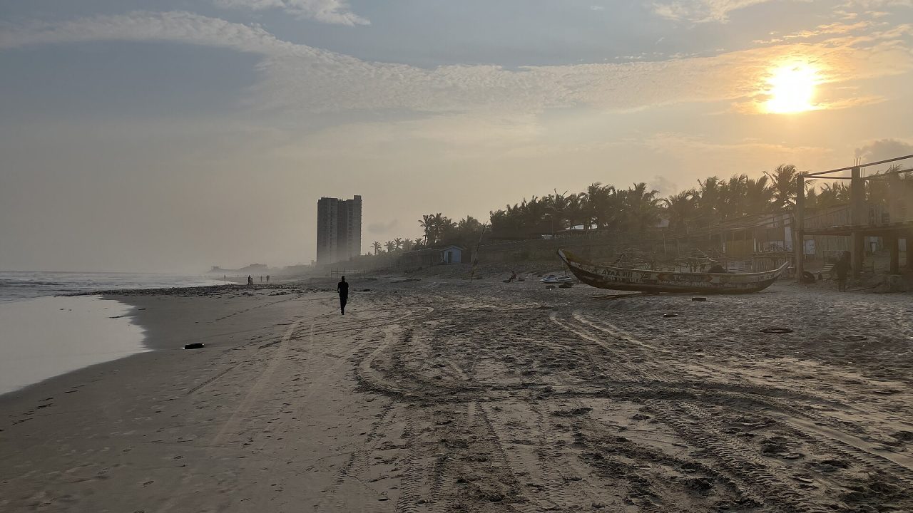 Evening at Labadi Beach, Accra
