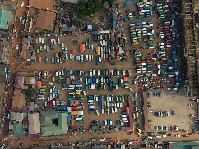 Madina market and trotro station