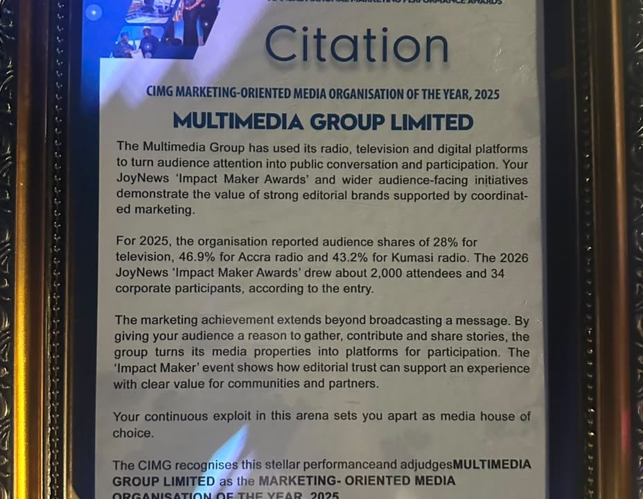 Multimedia Group wins Media Organisation of the Year award at the 2025 CIMG Awards
