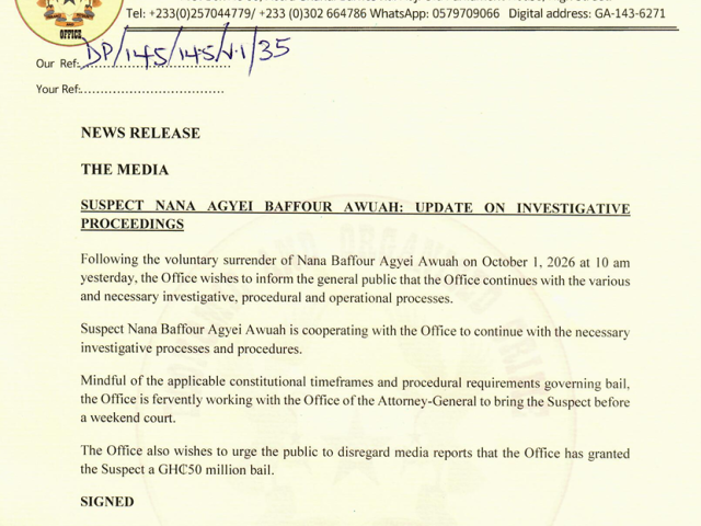 EOCO working with AG to arraign Nana Baffour Awuah before weekend court