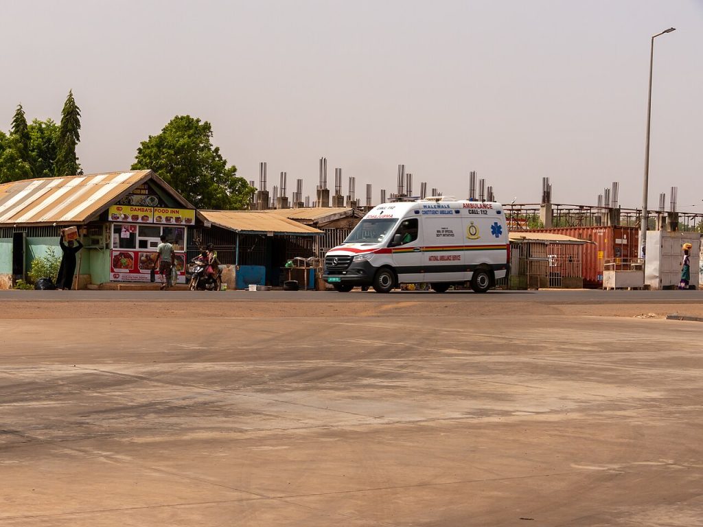 An ambulance in Sagnarigu