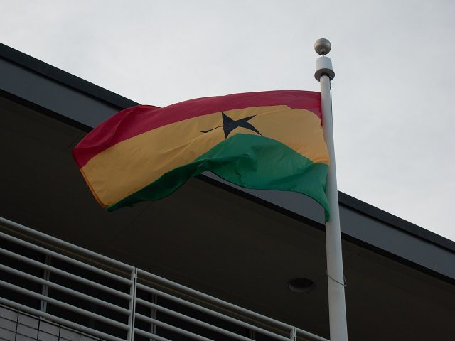 The flag of Ghana