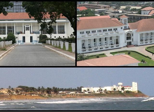 Ghana's Parliament House, Supreme Court and Osu Castle
