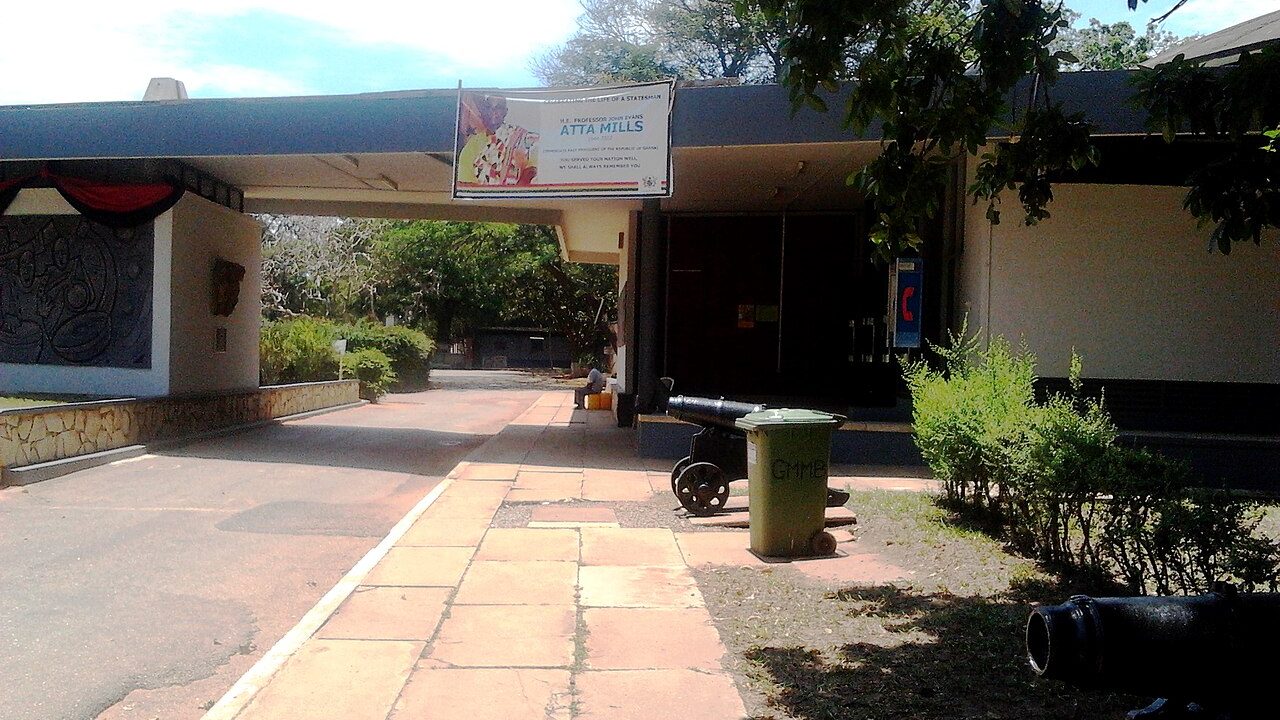 The main entrance of the National Museum of Ghana in Accra