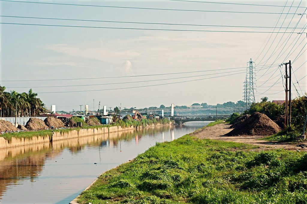 Wastewater in a gutter in Accra