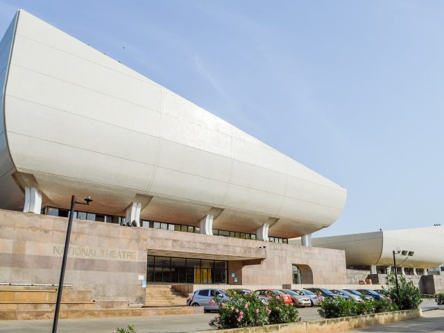 The National Theatre of Ghana in Accra