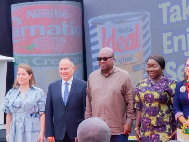 Prez. Mahama commissions Nestlé Ghana’s expanded evaporated milk production line in Tema