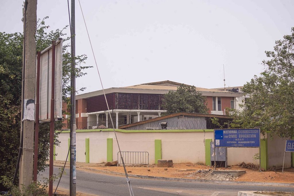 An Electoral Commission office in Ghana