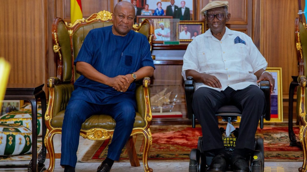 Mahama visits Kufuor to discuss national, global affairs