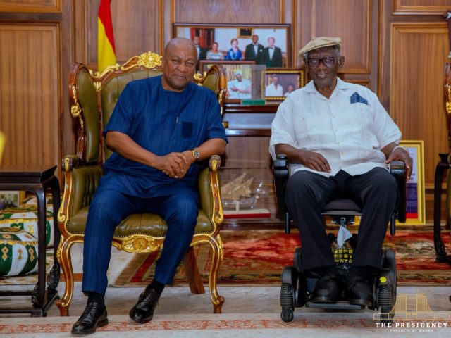 Mahama visits Kufuor to discuss national, global affairs