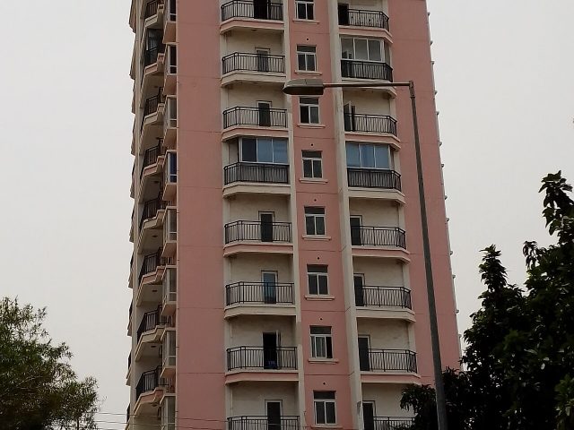 An apartment building in Accra