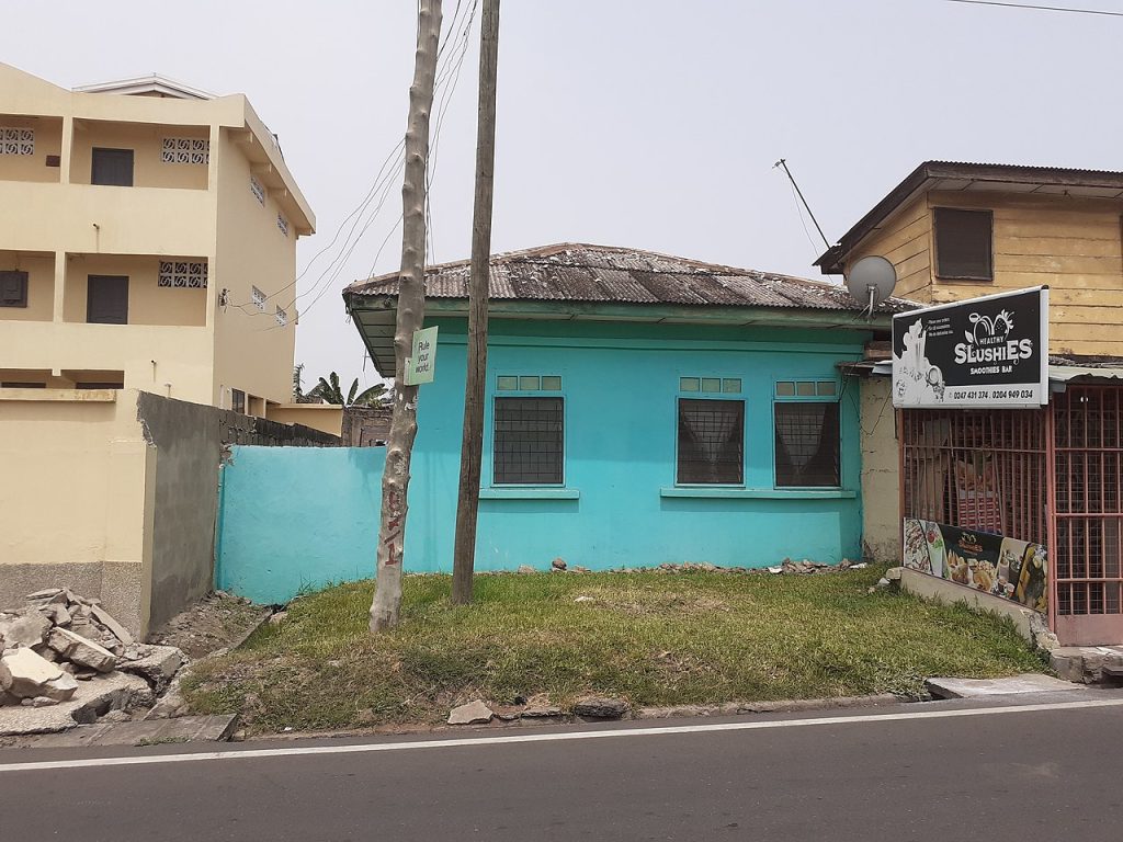 A small apartment block in Accra