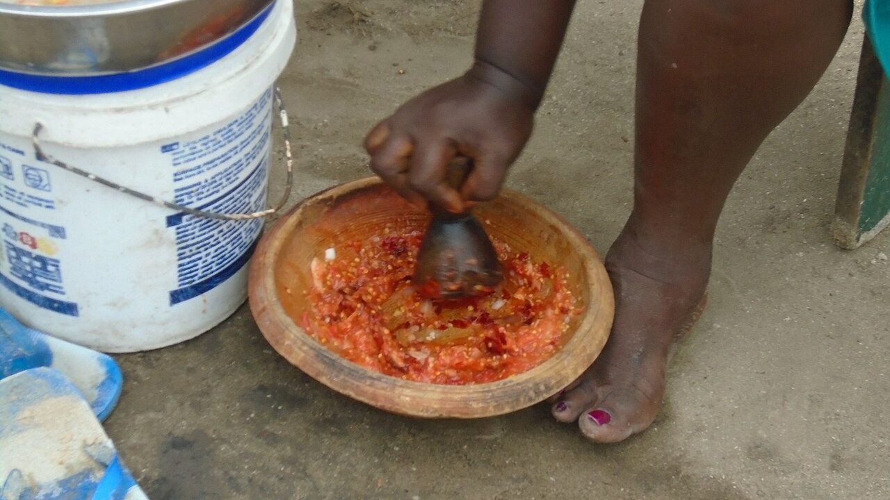 A shito maker at work