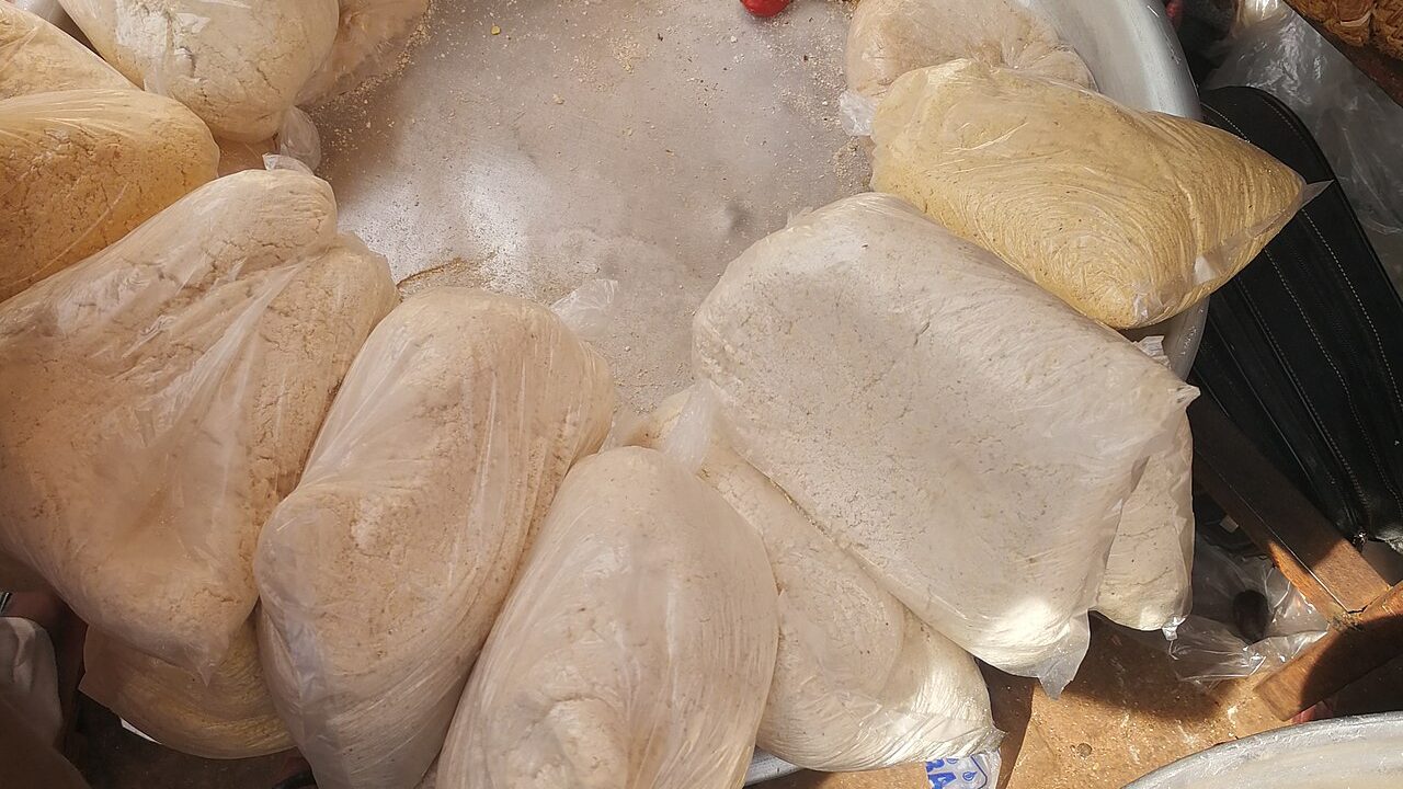 Corn flour used for porridge