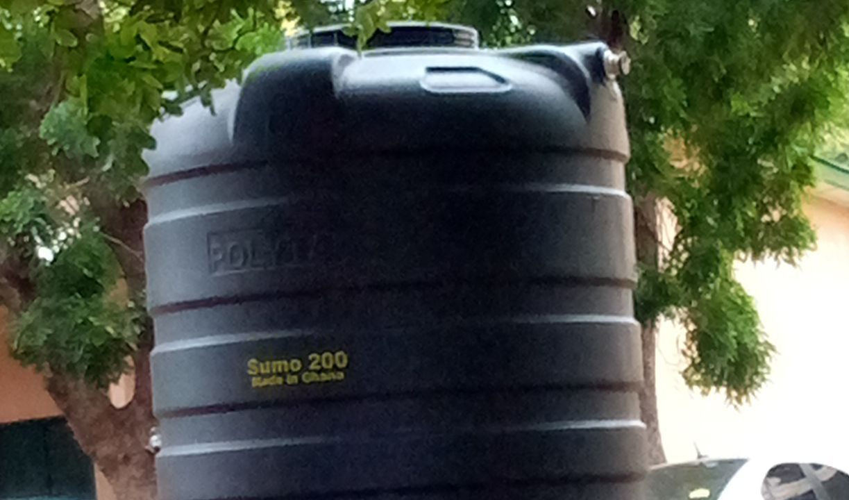 A polytank water storage tank